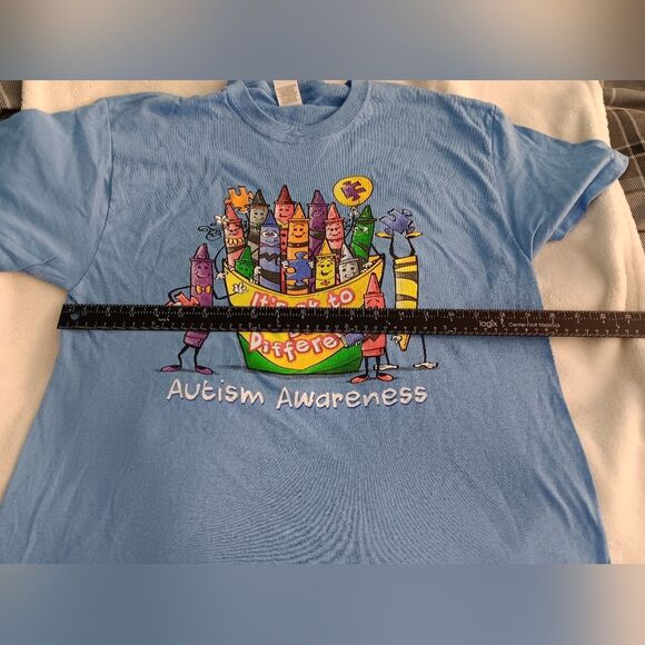 Autism Awareness It's Okay to be Different Gildan Heavy Cotton T-Shirt - Picture 8 of 15